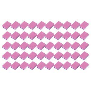 Two-color Mini Block Nail Buffers for DIY Pink Purple 50 Pcs